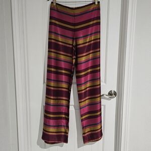 NWT Trina Turk Talmadge wide Leg Trouser Pants Multicolor‎ Stripes size 16 $278